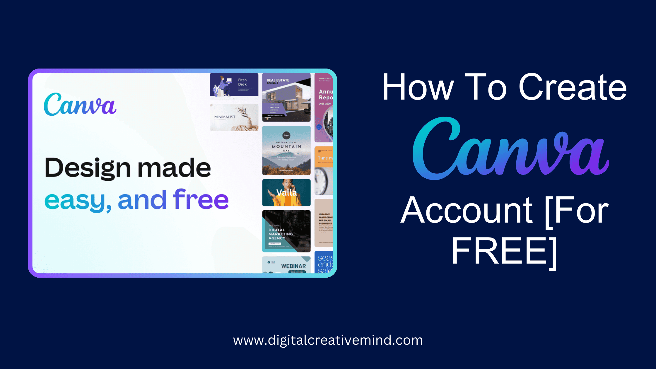 How To Create A Canva Free Account Step By Step