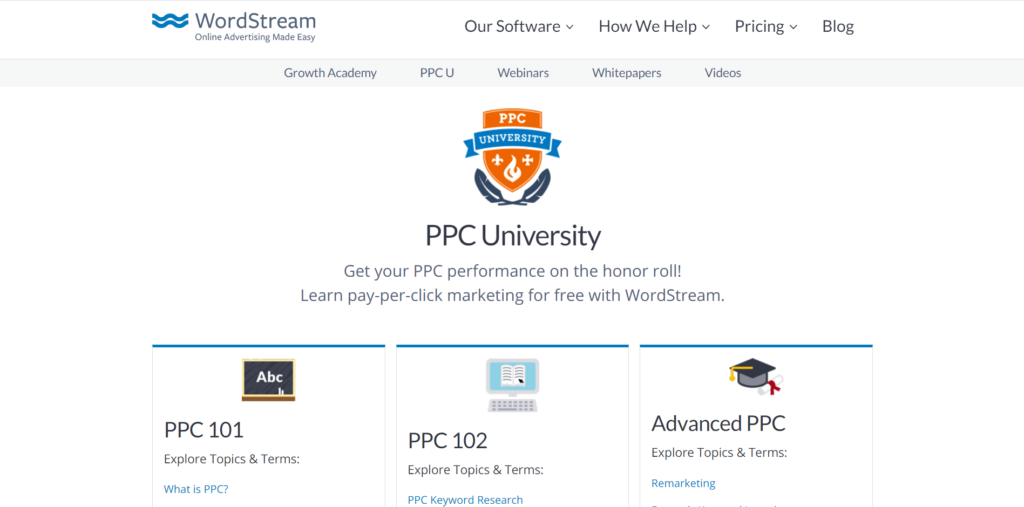 WordStream's PPC University