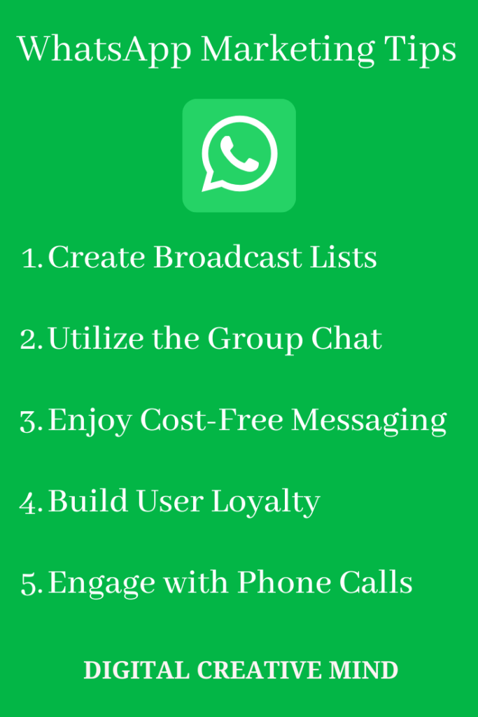 WhatsApp marketing tips