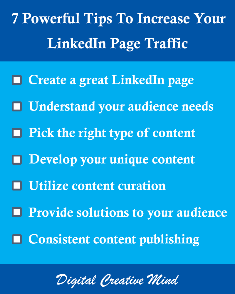 Get more LinkedIn Traffic on your page with these Powerful 7 Tips