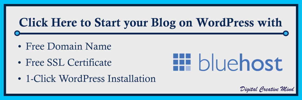 Start your Blog with Bluehost