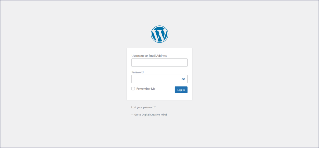 Login to your WordPress website