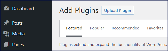 Upload the Plugin
