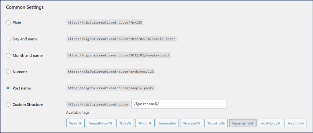 Choose the Right Permalinks