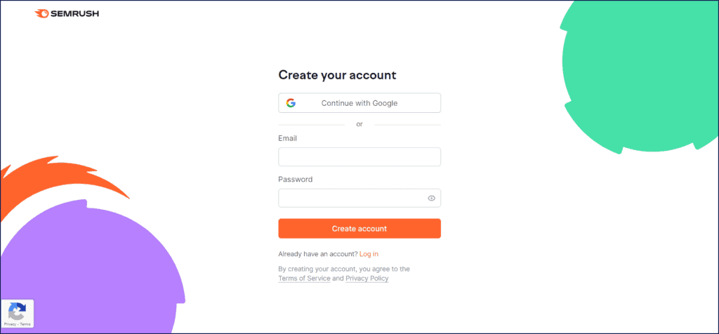 Create your Semrush Account