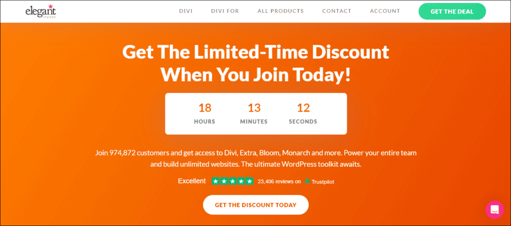 Get The Limited-Time Discount - Divi