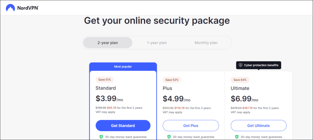 Get your online security package