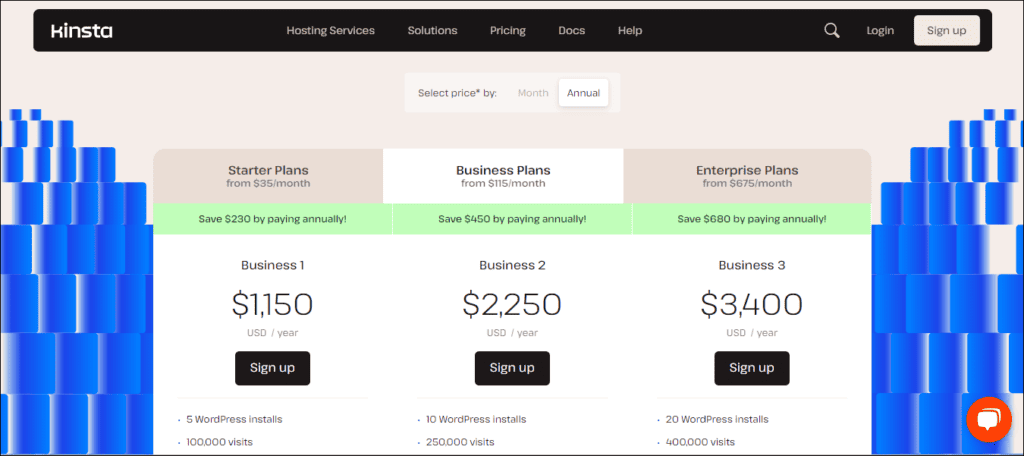 Kinsta Pricing and Plans