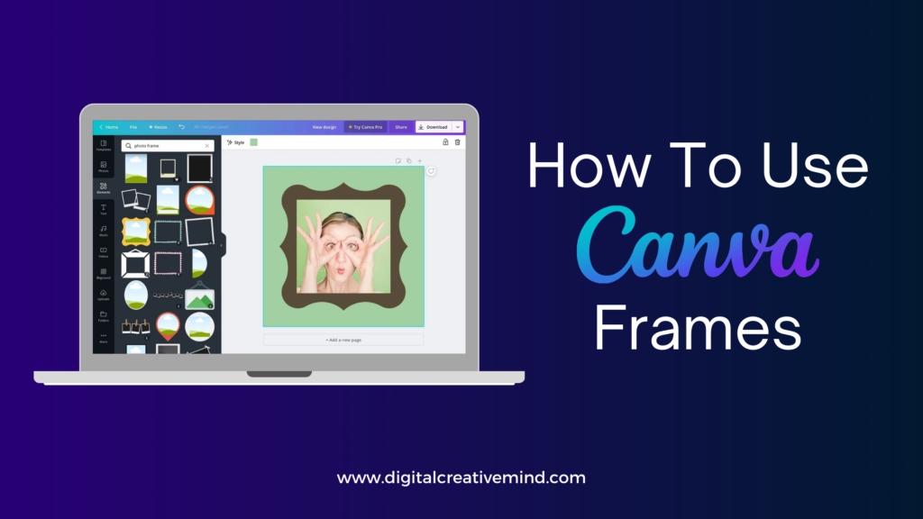 How To Use Canva Frames