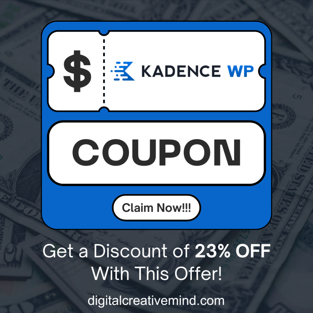 Kadence WP Discount Coupon
