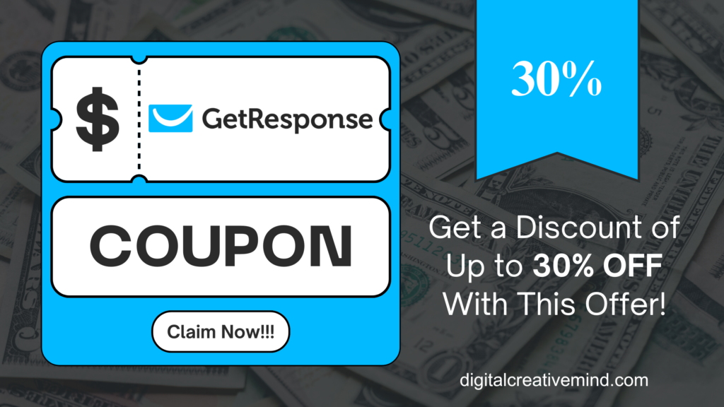 GetResponse Discount Coupon Code: Get Upto 30% OFF [Best Deal!]