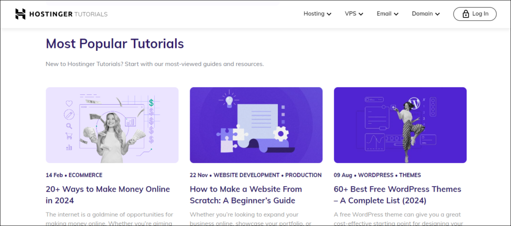 Hostinger - Tutorials