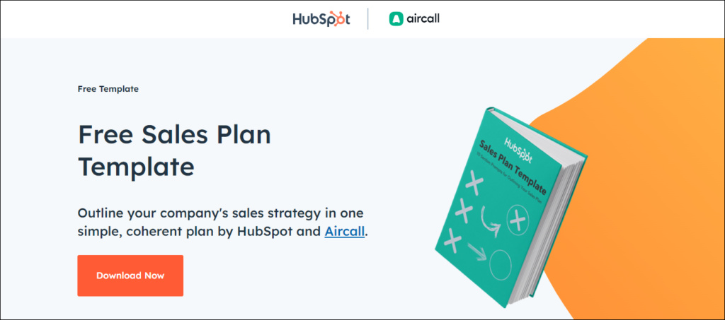 HubSpot - Landing Page - Sales Plan Template