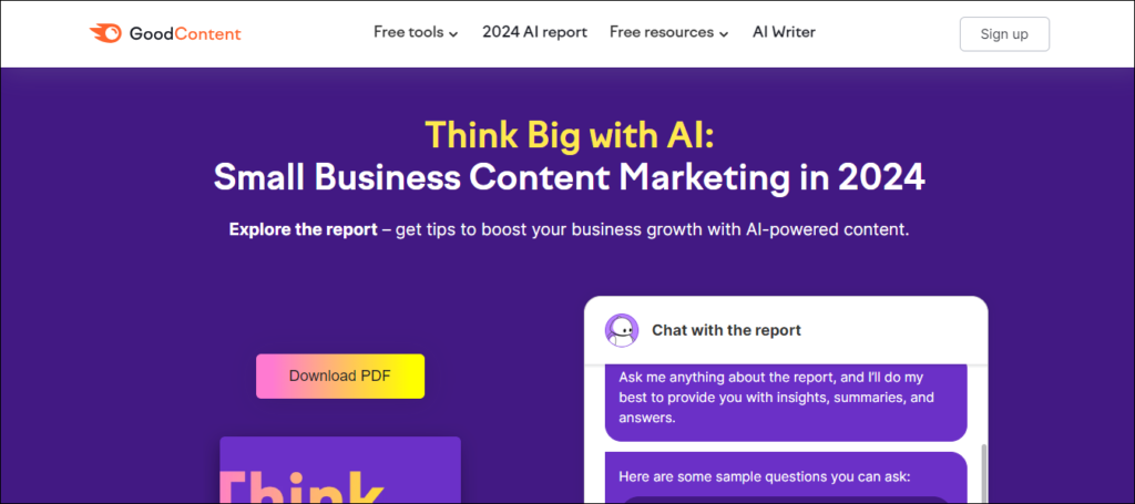 Semrush - Think Big with AI Report