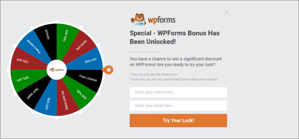 WPForms Bonus