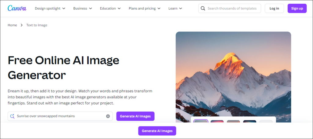 Canva AI Image Generator