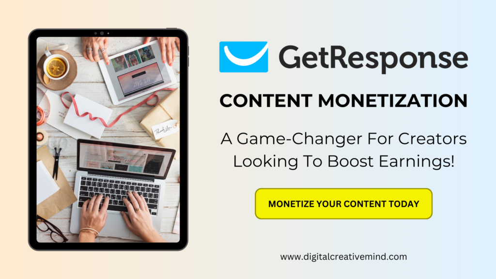 GetResponse Content Monetization