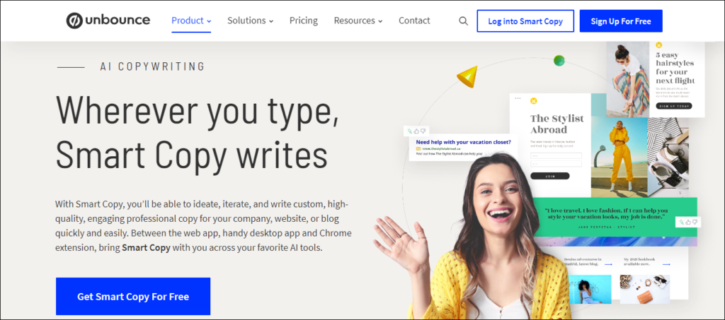 Unbounce - Small Business AI Copywriters