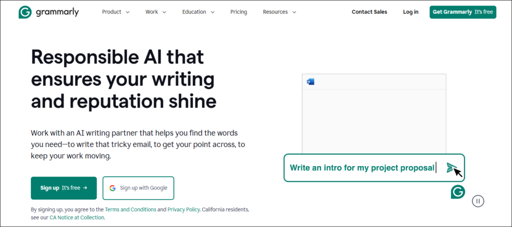 Grammarly - AI Writing