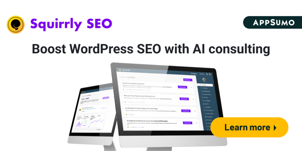 Squirrly SEO - AppSumo