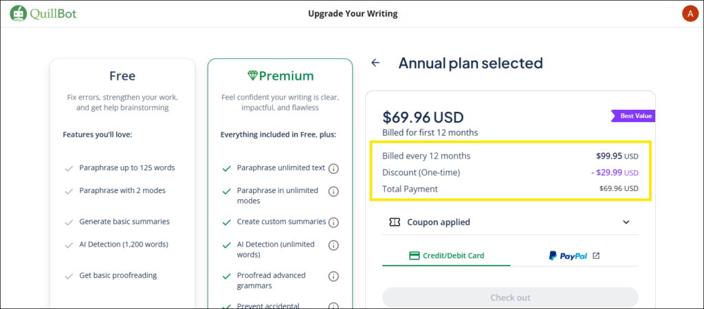 QuillBot Discount - 30% OFF