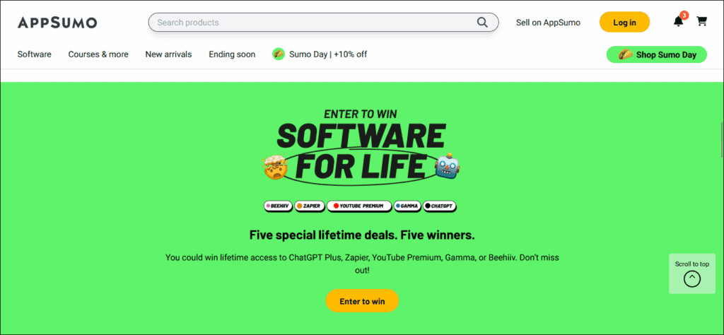 AppSumo - Sumo Day - Software for Life