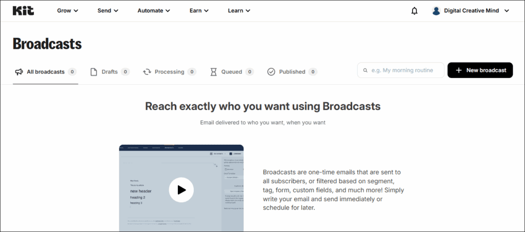 Kit - Broadcasts (for Newsletter)