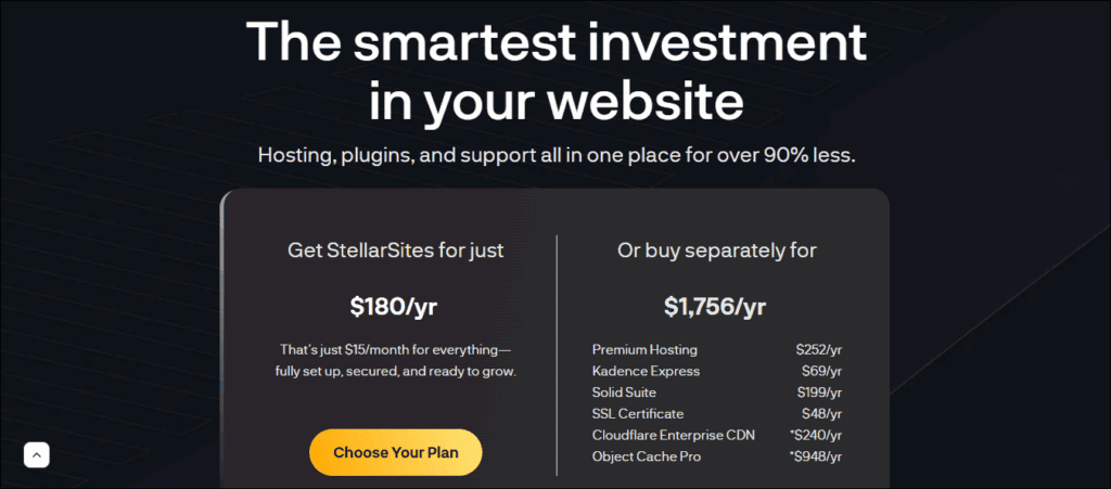 StellerSites - Smart Investment